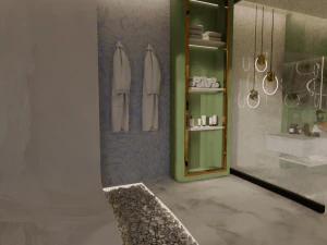 Modern Luxury Bathroom 3D Model