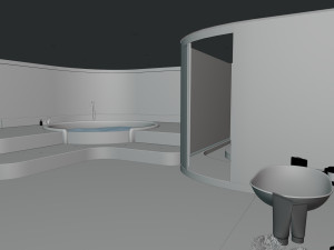Modern Luxury Bathroom 3D मॉडल