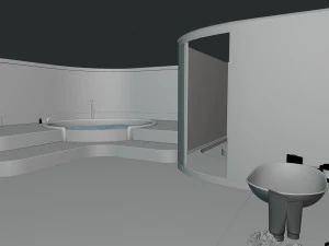 Modern Luxury Bathroom 3D Model