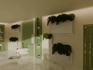 Modern Luxury Bathroom 3D Model