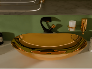 Wash basin area in bathroom 3D Model