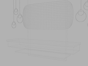 Bathroom interior and wash basin 3D Model