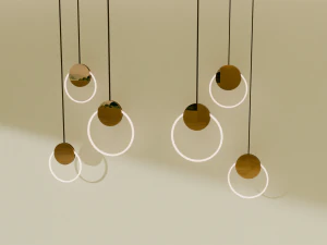H&auml;ngende Lichter 3D Modell