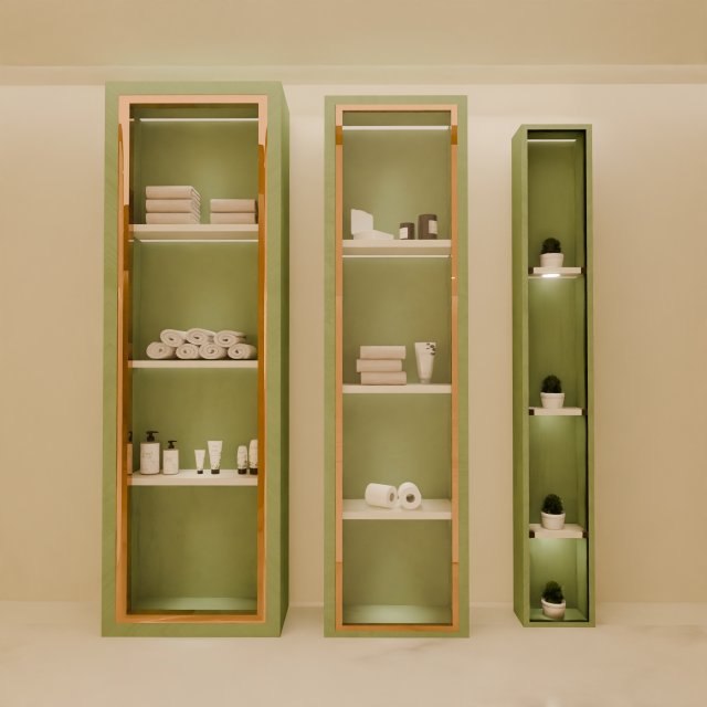 Bathroom wardrobe 3D Model .c4d .max .obj .3ds .fbx .stl .blend 