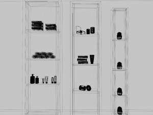 Bathroom wardrobe 3D Model