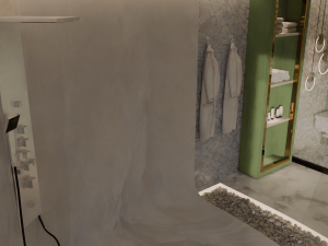 Shower area in bathroom Modèle 3D