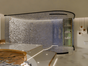 Shower area in bathroom Modèle 3D