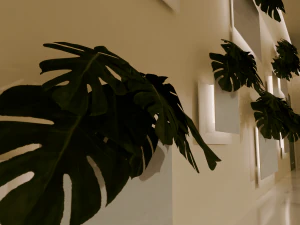 Decorated plat wall 3D Model