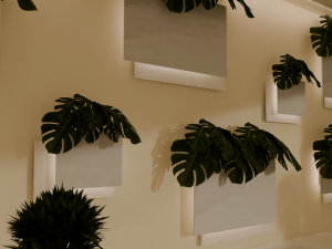 Decorated plat wall Modello 3D