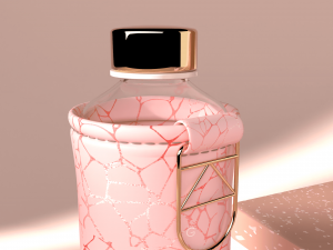 Lether Cover Water Bottle 3Dモデル