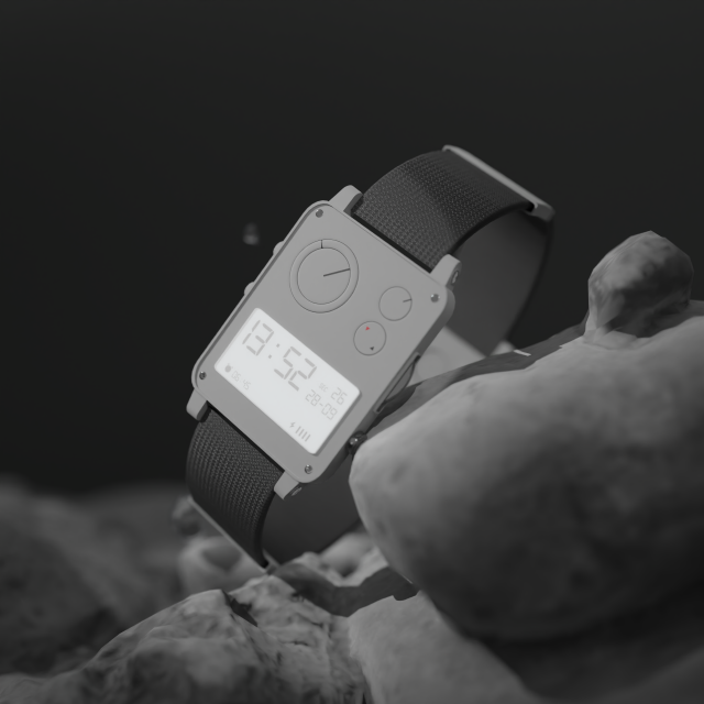 Metalic Smart Watch Model 3D .c4d .max .obj .3ds .fbx .stl .blend 