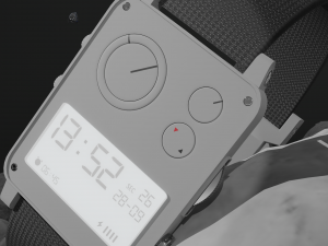 Metalic Smart Watch Model 3D