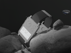 Metalic Smart Watch Model 3D