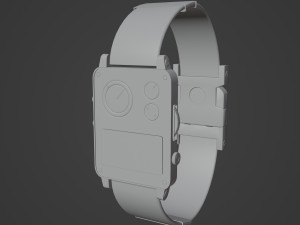 Metalic Smart Watch Model 3D