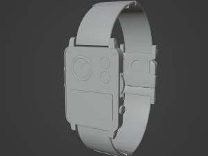 Metalic Smart Watch 3D Model