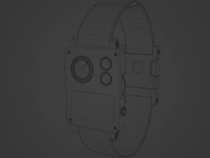 Metalic Smart Watch 3D Model