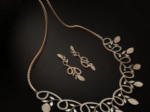 Pırlanta Kolye K&uuml;pe 3D Model