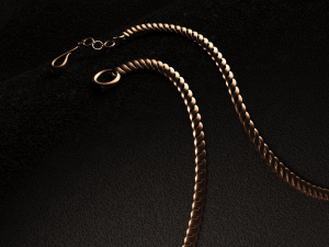 Diamond Necklace Earrings Modelo 3D
