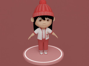 Tinny - little Girl 3D Model