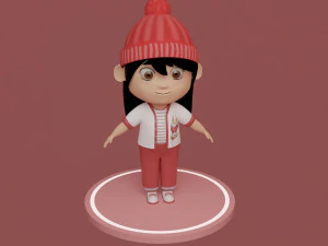 Tinny - little Girl 3D Model