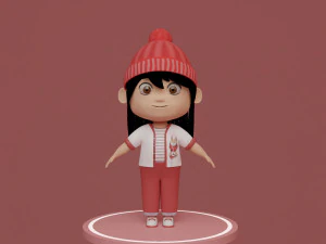 Tinny - little Girl 3D Model