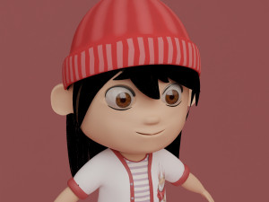Tinny - little Girl 3D Model