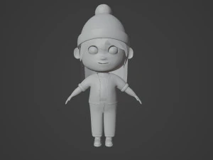 Tinny - little Girl 3D Model