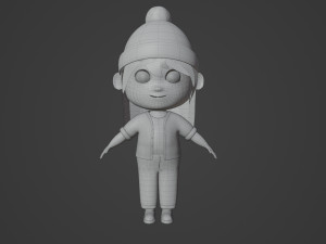 Tinny - little Girl 3D Model