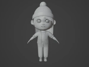 Tinny - little Girl 3D Model