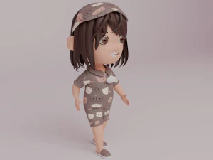 Tinny - Kız Hileli Karakter-1 3D Model