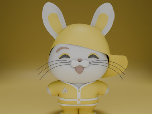 Stylized rabbit 3D Модель