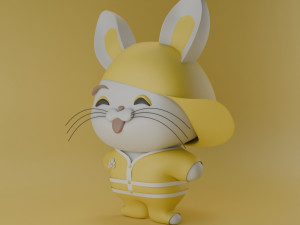 Stylized rabbit 3D Модель