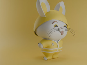 Stylized rabbit 3D Модель