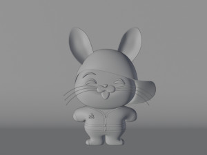Stylized rabbit 3D Модель
