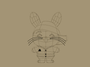 Stylized rabbit 3D Модель