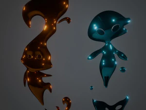 Elemental cartoon 3D Model