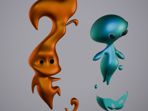 Elemental cartoon 3Dモデル