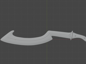 Khopesh Sword 3D Modell