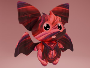 Cartoonish Bat 3D 模型