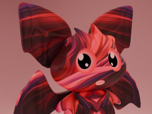 Cartoonish Bat 3D 模型