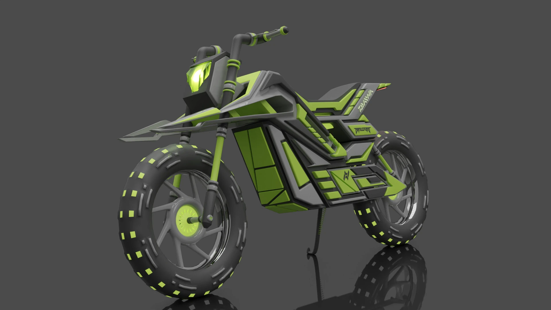 Modern Bike 3D Model .c4d .max .obj .3ds .fbx .stl .blend 