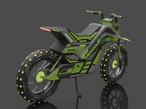 Modern Bike 3D Model