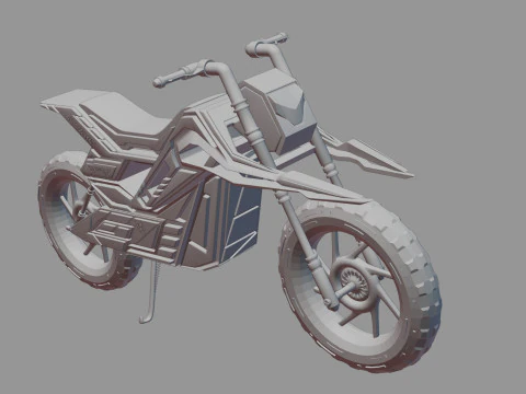 Modern Bike 3D Model