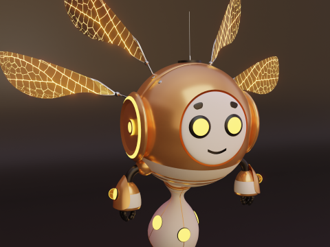 Flying Robot 3D Model