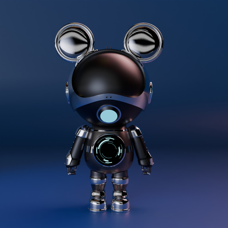 Robot model 3D Model .c4d .max .obj .3ds .fbx .stl .blend 