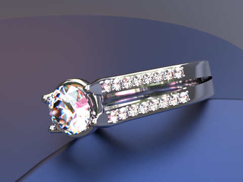 Diamond Ring Modelo 3D