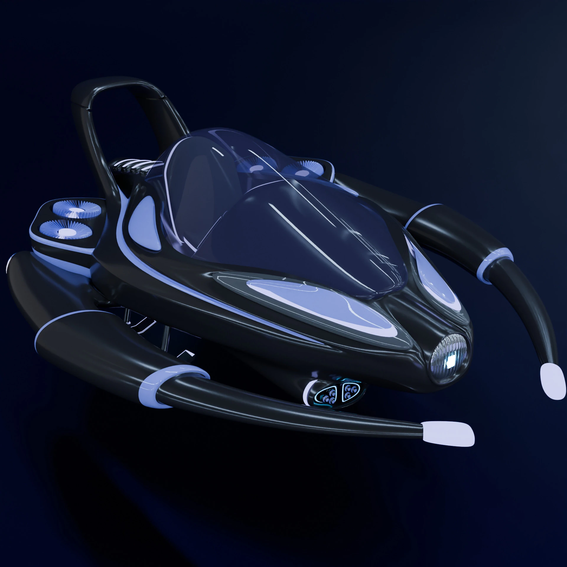 Spaceship 3D Model .c4d .max .obj .3ds .fbx .stl .blend