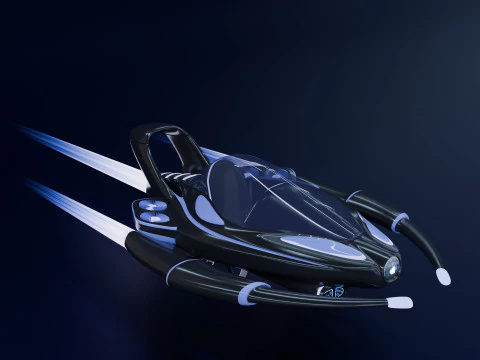 Spaceship 3D Model