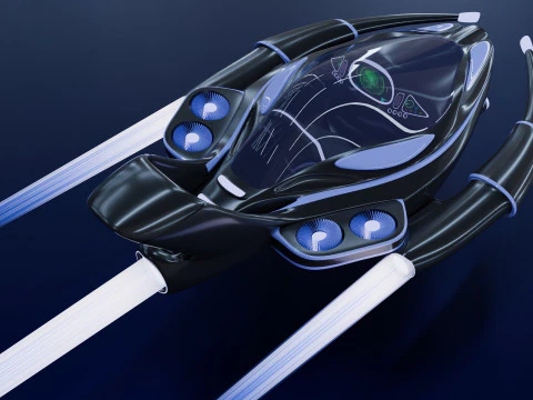 Spaceship 3D Model