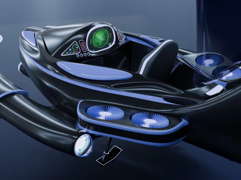 Spaceship 3D Model
